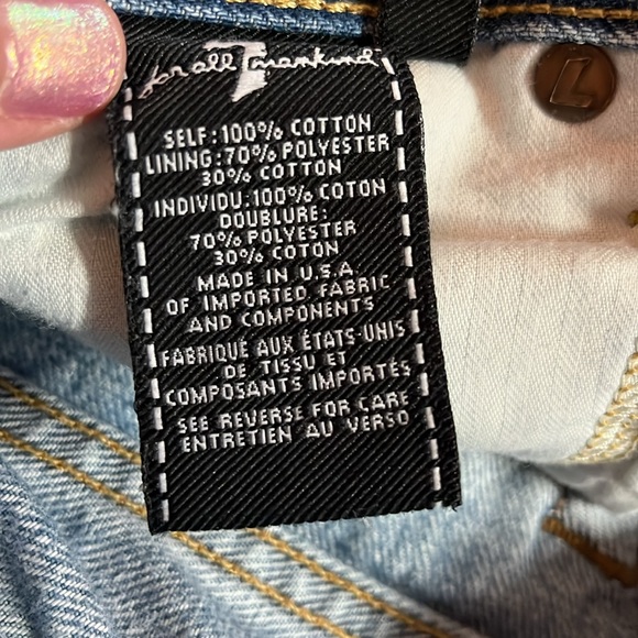 7 for All Mankind Distressed Painted Light Denim Cut Off Shorts w/ Sunflowers 23 - Picture 5 of 12